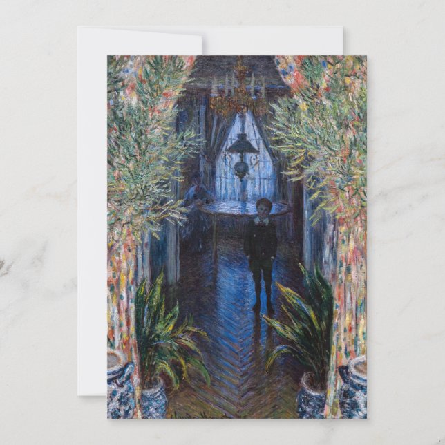 Tarjeta De Agradecimiento Claude Monet - Esquina del apartamento (Anverso)