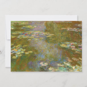 Tarjeta De Agradecimiento Claude Monet - Estanque de Nenúfares 1917