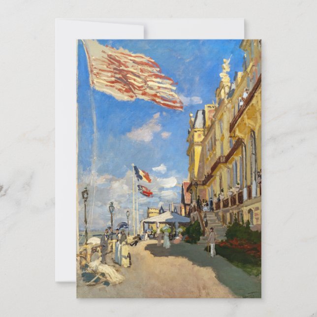 Tarjeta De Agradecimiento Claude Monet - Hotel des Roches Noires, Trouville (Anverso)