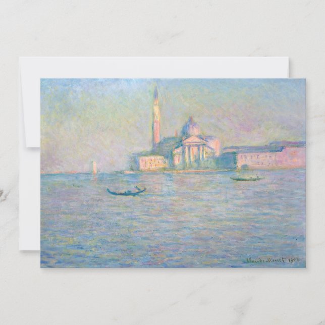 Tarjeta De Agradecimiento Claude Monet - Iglesia de San Giorgio Maggiore (Anverso)