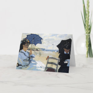 Tarjeta De Agradecimiento Claude Monet - La playa en Trouville,