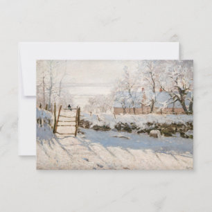 Tarjeta De Agradecimiento Claude Monet - La Urraca