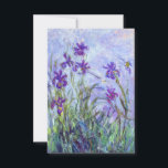 Tarjeta De Agradecimiento Claude Monet - Lilac Irises / Iris Mauves<br><div class="desc">Lilac Irises / Iris Mauves - Claude Monet,  1914-1917</div>