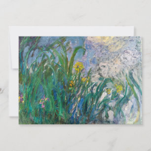 Tarjeta De Agradecimiento Claude Monet - Lirios (Iris)