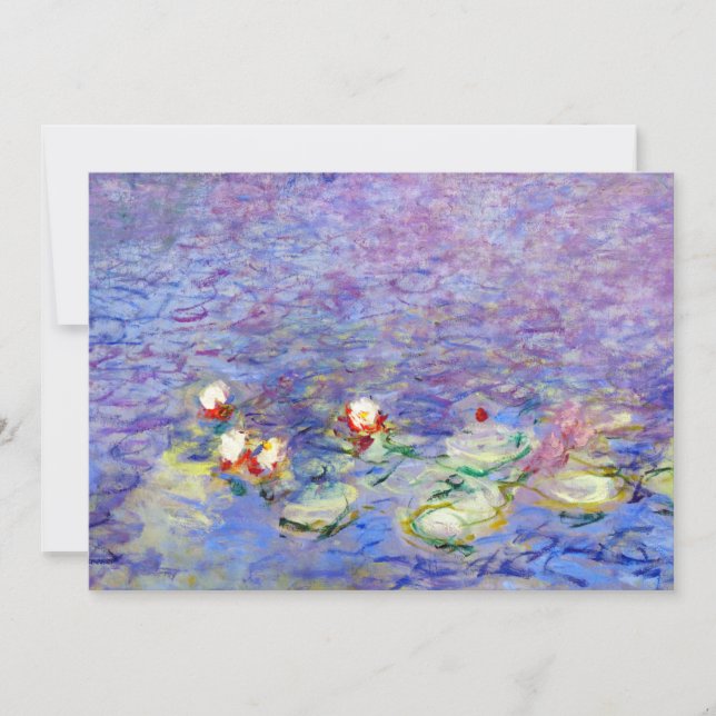 Tarjeta De Agradecimiento Claude Monet - Nenúfares (Anverso)