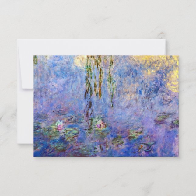 Tarjeta De Agradecimiento Claude Monet - Nenúfares (Anverso)