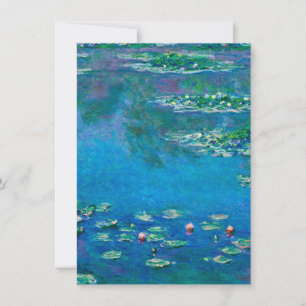 Tarjeta De Agradecimiento Claude Monet - Nenúfares 1906