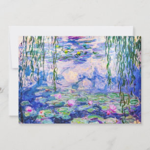 Tarjeta De Agradecimiento Claude Monet - Nenúfares / Nympheas 1919