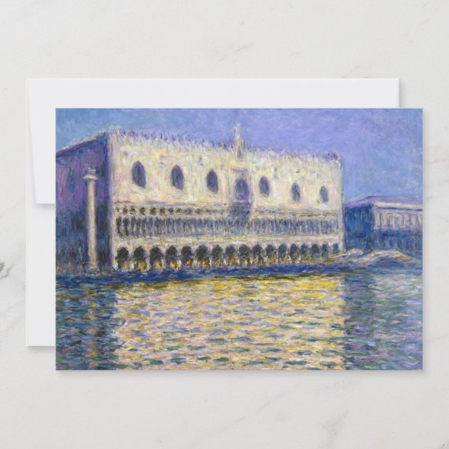 Tarjeta De Agradecimiento Claude Monet - Palacio de los perros (Anverso)