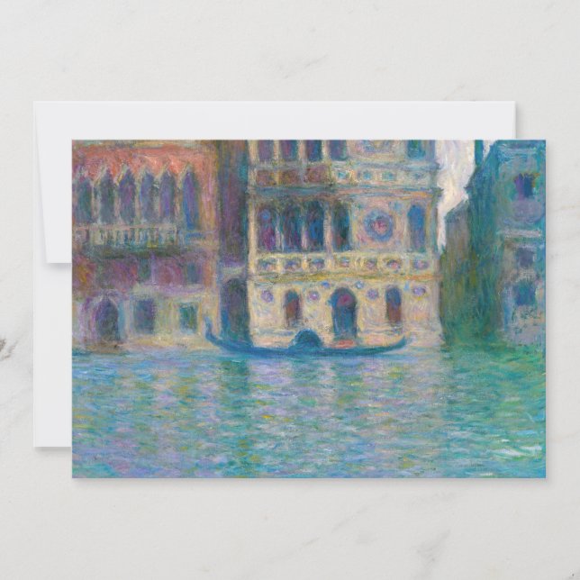 Tarjeta De Agradecimiento Claude Monet - Palazzo Dario (Anverso)