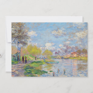 Tarjeta De Agradecimiento Claude Monet - Primavera junto al Sena