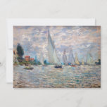 Tarjeta De Agradecimiento Claude Monet - Regata de barcos en Argenteuil<br><div class="desc">Regata de barcos en Argenteuil / Regate un Argenteuil - Claude Monet,  Petróleo en lienzo,  1874</div>