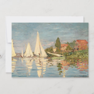 Tarjeta De Agradecimiento Claude Monet Regatta at Argenteuil, c.1872
