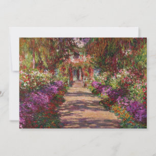 Tarjeta De Agradecimiento Claude Monet   Una ruta en el jardín de Monet