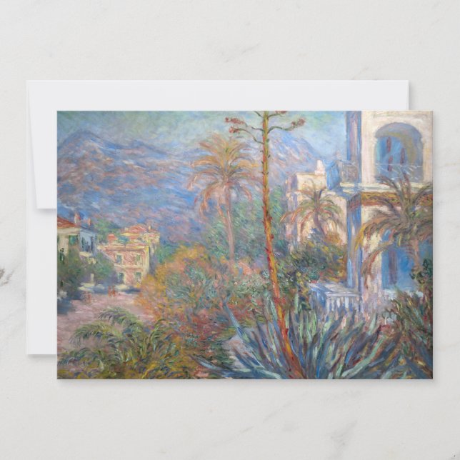 Tarjeta De Agradecimiento Claude Monet - Villas de Bordighera (Anverso)