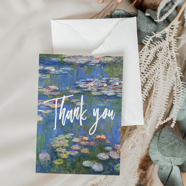 Tarjeta De Agradecimiento Claude Monet // Water Lilies (Subido por el creador)