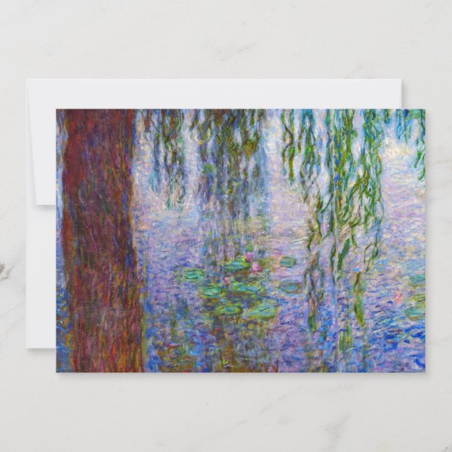 Tarjeta De Agradecimiento Claude Monet - Water Lilies (Anverso)
