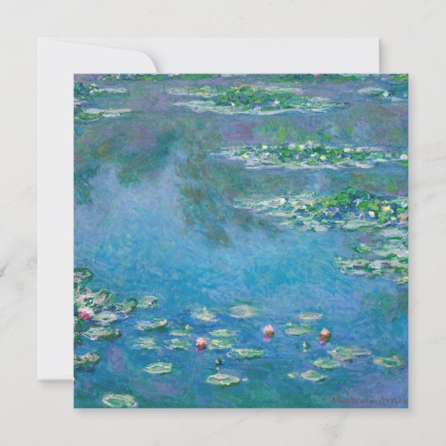 Tarjeta De Agradecimiento Claude Monet - Water Lilies 1906 (Anverso)