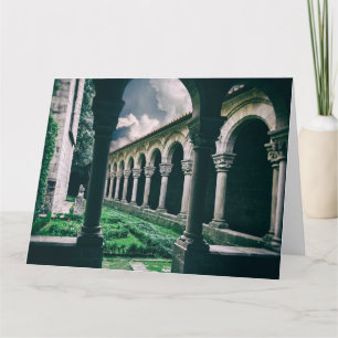 Tarjeta De Agradecimiento claustro medieval