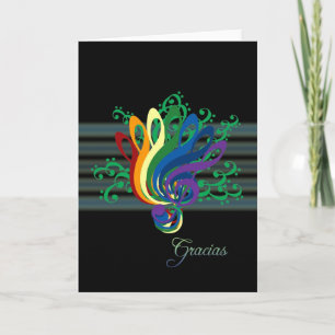Tarjeta De Agradecimiento Clef Bouquet Gracias