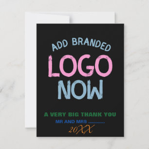 TARJETA DE AGRADECIMIENTO CLIENTE SENCILLO Y CONTEMPORÁNEO LIMPIO DE MODA NE