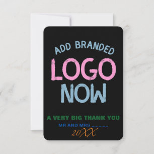 TARJETA DE AGRADECIMIENTO CLIENTE SENCILLO Y CONTEMPORÁNEO LIMPIO DE MODA NE