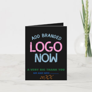 TARJETA DE AGRADECIMIENTO CLIENTE SENCILLO Y CONTEMPORÁNEO LIMPIO DE MODA NE