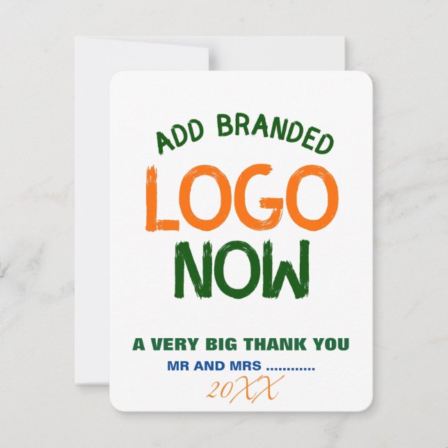 TARJETA DE AGRADECIMIENTO CLIENTE SENCILLO Y LIMPIO DE MODA BLANCO (Anverso)