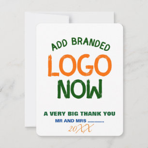 TARJETA DE AGRADECIMIENTO CLIENTE SENCILLO Y LIMPIO DE MODA BLANCO