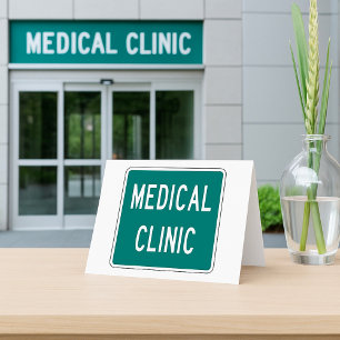 Tarjeta De Agradecimiento Clínica médica Rótulo vial