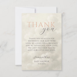 Tarjeta De Agradecimiento Cloud Nine Modern Baby Shower Thank You