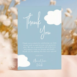 Tarjeta De Agradecimiento Cloud Nueve Gender Neutral Baby Shower
