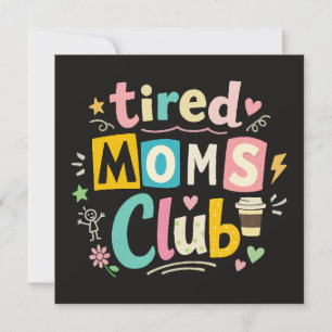 Tarjeta De Agradecimiento Club de Mamás Cansadas Café Humor de Mamá