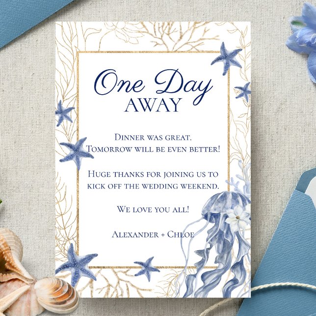 Tarjeta De Agradecimiento Coastal Wedding Nautical Rehearsal Dinner (Coastal Wedding Nautical Rehearsal Dinner Thank You Card)