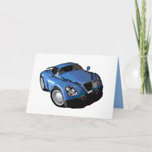 Tarjeta De Agradecimiento Coche del dibujo animado