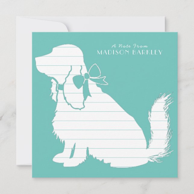 Tarjeta De Agradecimiento Cocker Spaniel Dog Puppy (Anverso)