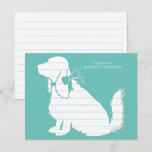 Tarjeta De Agradecimiento Cocker Spaniel Dog Puppy