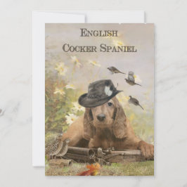 Tarjeta De Agradecimiento Cocker Spaniel inglés