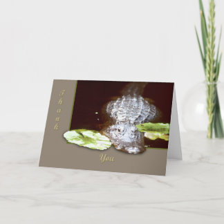 Tarjeta De Agradecimiento Cocodrilo