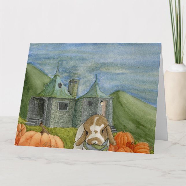 Tarjeta De Agradecimiento Coconut's Adventures: Octubre Card 8.5"x11" (Anverso)