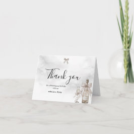 Tarjeta De Agradecimiento Cocota Negra Minimalista Elegante Cumpleaños 50