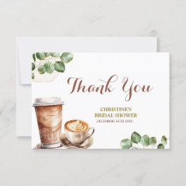 Tarjeta De Agradecimiento Coffee Love is Brewing Thank You Card