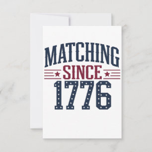 Tarjeta De Agradecimiento Coincidiendo desde 1776 Aniversario 250 4 de julio