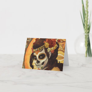 Tarjeta De Agradecimiento Cojín decorativo Dia De Los Muertos