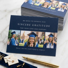 Colage de 3 fotos personalizado graduación azul ma