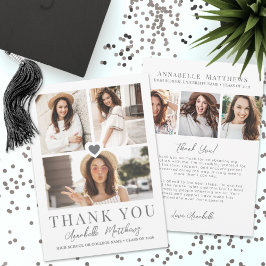 Tarjeta De Agradecimiento Colaje de Fotos de Graduación