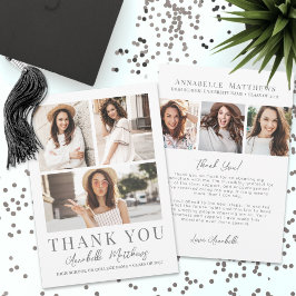 Tarjeta De Agradecimiento Colaje de Fotos de Graduación