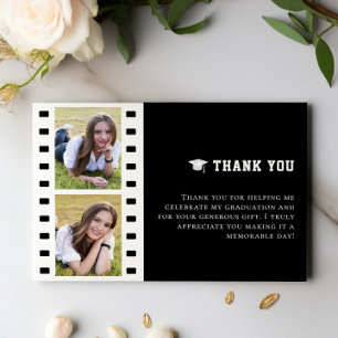 Tarjeta De Agradecimiento Colaje de fotos de tira de película Graduación   N