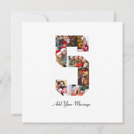 Tarjeta De Agradecimiento Colaje de fotos en blanco y negro número 5