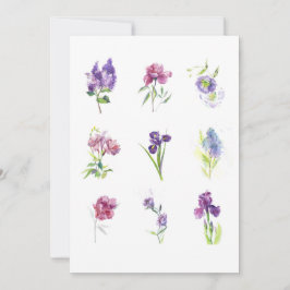 Tarjeta De Agradecimiento Colección Botánica Delicada – Arte Floral Elegante